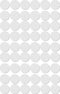 Apli ronde etiketten in etui diameter 13 mm, wit, 210 stuks, 35 per blad (2661)