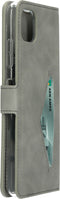 Mobiparts Galaxy A22 (2021) 5G - Classic Wallet Case - Ruimte voor pasjes - Granite Grey