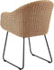 Cody Rotan Tuinstoelen - Kuipstoelen - Inclusief kussens - Natuurkleur (2 stuks)