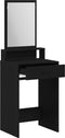 vidaXL - Kaptafel - met - Lades - - - Zwart - Eiken - - - 50x41x140 - cm