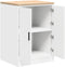 vidaXL - Garagekast - 60x51x85 - cm - massief - grenenhout - wit