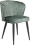 Liviza Stoel Loka Forrest groen - Velvet - Rond Groen - 78 cm , 52.5 cm , 62 cm