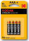 Kodak AAA - Alkaline Batterijen - 4 stuks (4 stuks)