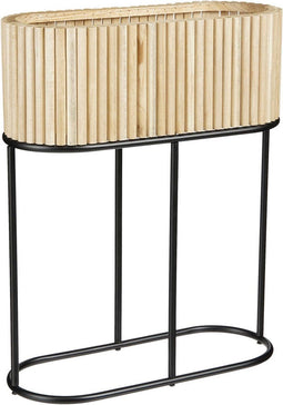 Mica Decorations Rover Bloempot - 50x20x61 cm - Hout - Bruin