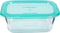Keep N Box - bewaarbox glas - 197cl - 1970 ml - rechthoek turquoise