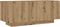 vidaXL - Nachtkastje - 100x35x40 - cm - bewerkt - hout - artisanaal - eikenkleur