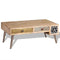 vidaXL - Salontafel - met - lades - 105x55x41 - cm - massief - mangohout