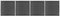 vidaXL - Schuttingpanelenset - 699x186 - cm - HKC - zwart