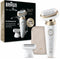 Braun Silk-épil 9 Flex 9-041 3D - Scheerapparaat - 40 pincetten MicroGrip - Goud Wit