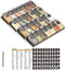 Kruidenrek met 28 Glazen Kruidenpotjes - Kruidenrek Lade - Kruiden Organizer - Keukenlade organiser-