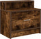 vidaXL - Nachtkastjes - 2 - st - met - lade - 51x31x47 - cm - gerookt - eikenkleurig