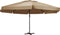 vidaXL - Parasol - met - aluminium - paal - 600 - cm - taupe