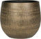 Ter Steege Plantenpot - metal look - goudkleurig - D26 x H25 cm - bloempot
