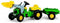 Rolly Toys Rollykid John Deere - Traptractor met Aanhanger en Frontlader