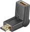 HDMI 2.0 Adapter - 180 graden draaibaar - 4K 60Hz - Zwart