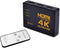 HDMI 4K Ultra HD schakelaar 3-voudig 1080p inclusief afstandsbediening 3D Ready
