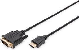 HDMI ADPTR CBL 3MDVI-D 18+1/M