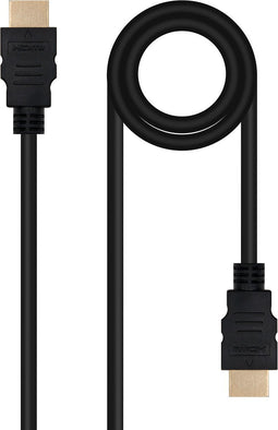 HDMI Cable NANOCABLE 10.15.3800 Black 50 cm