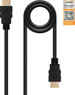 HDMI Cable NANOCABLE HDMI V2.0, 1.5m 10.15.3601-L150 V2.0 4K 1,5 m Black
