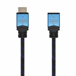 HDMI-Kabel Aisens Zwart Zwart/Blauw 1 m