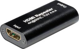 HDMI repeater - versie 2.0 (4K 60Hz HDR) - 20m in / 20m uit