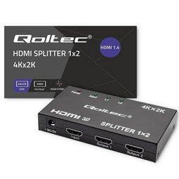HDMI-Schakelaar Qoltec 51796 Zwart