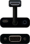 HDMI toS VGA with Audio Adapter NANOCABLE 10.16.2001-BK Black (10 cm + 1 m)