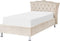 Beliani METZ - Bed met opbergruimte - Beige - Fluweel