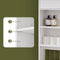 SoBuy BZR165-W - Badkamermeubel - 2 Deuren en Planken - Wit