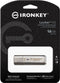 Kingston IronKey Locker+ 50 - USB Drive 16GB - AES-hardwarematige versleuteling - Zilver