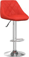 vidaXL - Barstoelen - 2 - st - kunstleer - rood