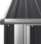 vidaXL - Tuinschuur - 180,5x97x209,5 - cm - gegalvaniseerd - staal - antraciet