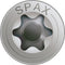 SPAX 1197000600403 Roestvaststalen schroef, Verzonken kop, 6 x 40, Voldraad, T-STAR plus T30 - blank - 200 stuks