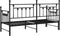 vidaXL - Ligbed - Frame - met - Opklapbed - Zwart - 80x200 - cm - Staal