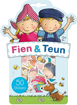 Fien en Teun stickers BT192404 - Set van 50 papieren stickers - Veilig en kindvriendelijk