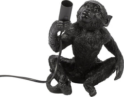 Countryfield - Tafellamp aap Cheeta zwart 23CM