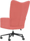 vidaXL Relaxstoel fluweel roze