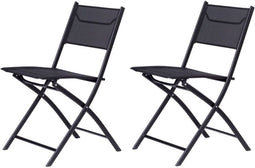 Tuinstoelen - set van 2 - inklapbaar - max. draaggewicht 120 kg