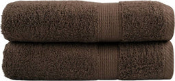vidaXL - Handdoeken - SOLUND - 2 - st - 600 - g/m² - 50x100 - cm - bruin