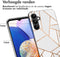 iMoshion Hoesje Geschikt voor Samsung Galaxy A14 (5G) / A14 (4G) Hoesje Siliconen - iMoshion Design hoesje - Wit / White Graphic