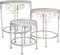 Mica Decorations Provence Plantentafel voor Buiten - Set van 3 - H43 x Ø35 cm - Wit