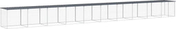 vidaXL - Kippenhok - met - dak - 1003x98x90 - cm - gegalvaniseerd - staal - antraciet