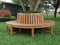 VKT Tuinbank Teak Boombank, Binnen-/buitendiameter: 110/220 cm, Hoogte 90 cm, Zithoogte 46 cm. Inclusief bevestigingsmaterialen