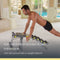 Rock Gym Rock Gym, 6-in-1 fitnessbank – Buikspiertrainer - Coretrainer – Fitnessapparaat voor thuis – Ab trainer incl. 2 weerstandsbanden & dieetgids - Roeitrainer - Sit up Armtrainer - Roeiapparaat
