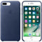 Apple iPhone 7/8 Plus - Leren hoesje - Duurzaam leder - Donkerblauw