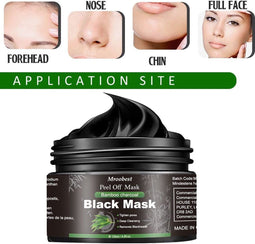 Mee-etermasker - Peel off mask - Gezichtsmasker met Actieve Houtskool - Diepe Huidreinigende Masker