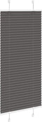 vidaXL - Plissé - rolgordijn - 65x150 - cm - stofbreedte - 64,4 - cm - polyester - zwart