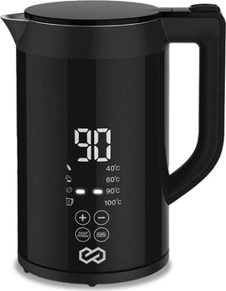 Infinity Goods Waterkoker - Temperatuurregeling - Warmhoudfunctie - 1,5L - Zwart