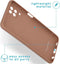 iMoshion Hoesje Geschikt voor Samsung Galaxy A12 Hoesje Siliconen - iMoshion Color Backcover - bruin