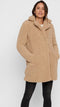 NOISY MAY NMGABI L/S JACKET NOOS - Dames Jas - Halflang - Lichtbruin - M